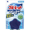 Таблетка для бачка унитаза с эффектом окрашивания воды Kobayashi Bluelet Dobon W, с ароматом мяты, 120 гр