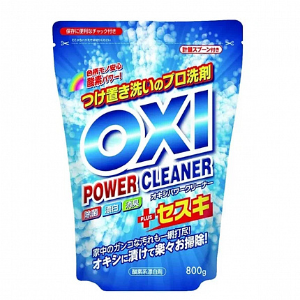Кислородный отбеливатель для цветных вещей KANEYO Oxi Power Cleaner, мягкая упаковка с мерной ложкой, 800 г