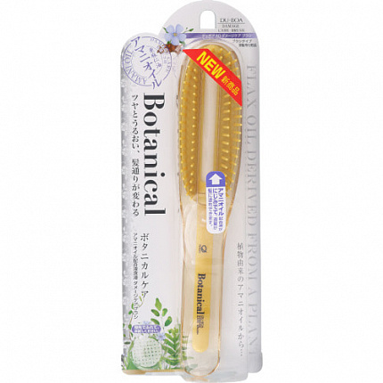 Мини-щетка с силиконовым стержнем IKEMOTO Botanical Amani Oil для ухода за поврежденными волосами