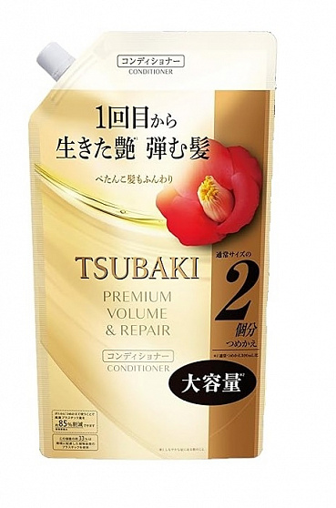 Кондиционер для объема и восстановления волос SHISEIDO Tsubaki Volume & Repair, с ароматом камелии, 600 мл