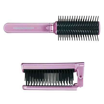 Щетка массажная (складная) VeSS Mineralion Brush для сухих,ослабленных волос с минералами горных пород