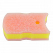 Губка для ванной и кухни Kikulon Soft Bath Sponge Scouter Non Scratch с антибактериальной пропиткой, трехслойная, мягкий верхний слой, 15х8 см, 1 шт.