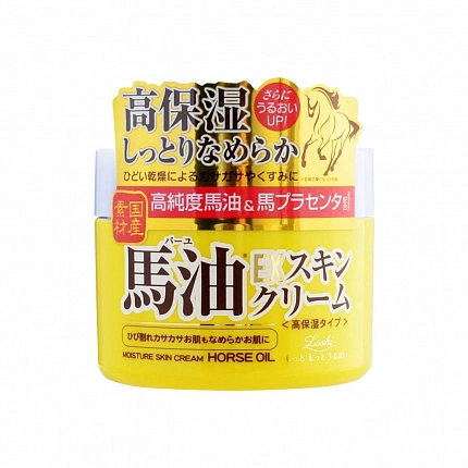 Глубоко увлажняющий крем для тела COSMETEX ROLAND Loshi Moist Aid EX Skin BA с лошадиным маслом и плацентой, 100 г