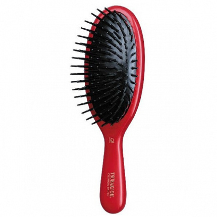 Щетка для ухода и восстановления поврежденных волос IKEMOTO Tsubaki Oil Combination Cushion Brush с маслом камелии японской