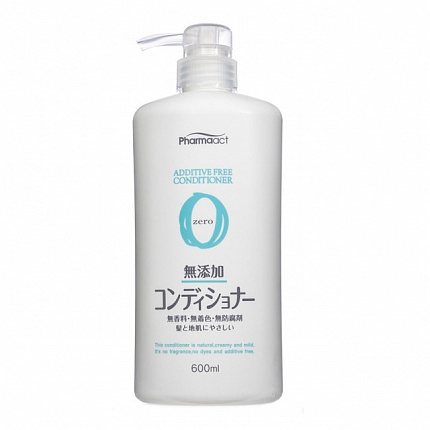 Мягкий кондиционер без добавок KUMANO YUSHI Pharmaact Additive-free , для чувствительной кожи головы, 600 мл