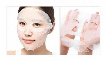 Интенсивно увлажняющая тканевая маска для лица KOSE Clear Turn Moisturizing Mask EX с коэнзимом Q10, коллагеном и гиалуроновой кислотой, 40 шт.