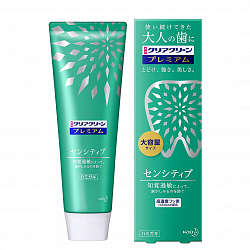 Премиальная зубная паста KAO Clear Clean Premium Sensitive, для чувствительных зубов, с нежным ароматом мяты 100г