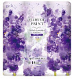 Туалетная бумага двухслойная MARUTOMI TISSUE Hanataba Flower Print French Lavender 18 Rolls Double, с ароматом французской лаванды, 18 рулонов по 25 м
