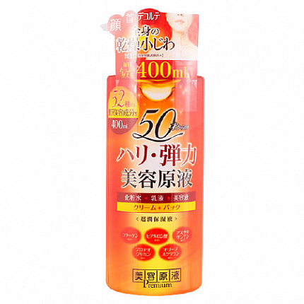 ROLAND Premium Super Moisturizer Лосьон для комплексного ухода за кожей лица, шеи и зоны декольте на основе 58 косметических ингредиентов, 400 мл
