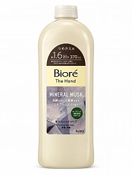 Жидкое мыло-пенка для рук KAO Biore The Hand Mineral Musk с гиалуроновой кислотой, сменный блок 370 мл
