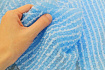 Мочалка массажная для тела KIKULON Awastar Hard Blue, средняя жесткость, синяя, 28*100 см