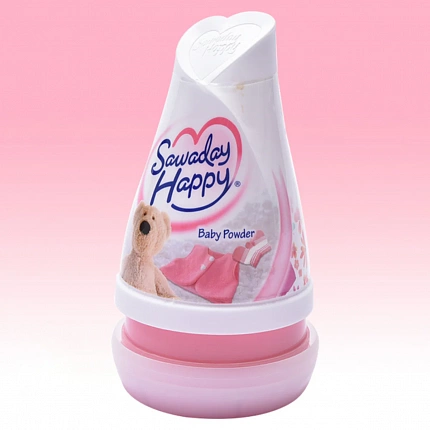 Освежитель воздуха для комнаты KOBAYASHI Sawaday Happy Baby Powder, с нежным ароматом детской присыпки, 120 г