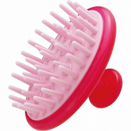 Массажная щетка для мытья головы VeSS Scalp Shampoo Brush, розовая, 1 шт.