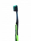 Зубная щётка Dentalpro DR23 Black-Dia Super-fine Hair Standard с платиновой коллоидной керамикой, многоуровневая с ультратонкой щетиной алмазной формы, жесткая, корпус черный, зеленый