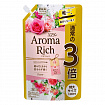 Кондиционер для белья LION Aroma Rich Diana, c ароматом малины, английской розы и магнолии, мягкая упаковка с колпачком, 1200мл.