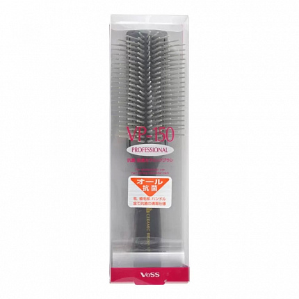 Профессиональная массажная щетка VeSS BLOW BRUSH VP-150 (с антибактериальным и антистатическим эффектом), серый корпус