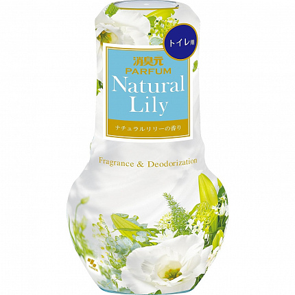 Жидкий дезодорант KOB Shoshugen Natural Lily для туалета с парфюмированным ароматом свежих цветов 400 мл