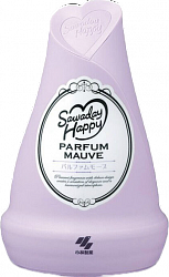 Гелевый освежитель воздуха для комнаты KOBAYASHI Sawaday Happy Parfum Mauve, цветочно-фруктовый аромат с элегантными нотками цитрусовых и жасмина, 150 г