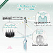 Зубная щётка отбеливающая Dentalpro Black Whitening с платиновой коллоидной керамикой, средней жесткости