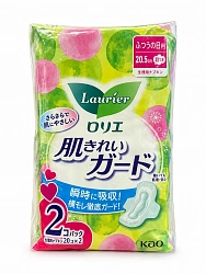 Женские дневные прокладки KAO Laurier Skin Clean Guard с крылышками, 40 шт.