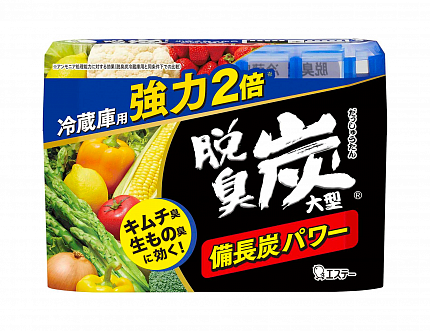 Угольный поглотитель запахов для больших холодильных камер ST SHOSHU RIKI Deodorant Charcoal, 240 г