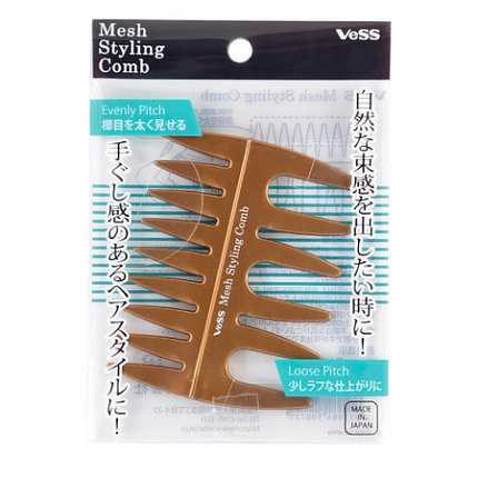 Гребень с широкими зубчиками Vess Mesh Styling Comb для укладки волос